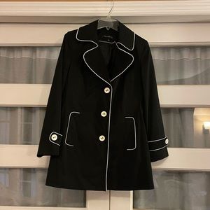 FS Limited Black Dress Jacket with White Piping Detail.